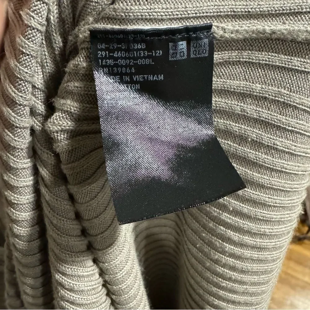 Uniqlo Sheath Cotton Blend Knit Sleeveless Midi Dress